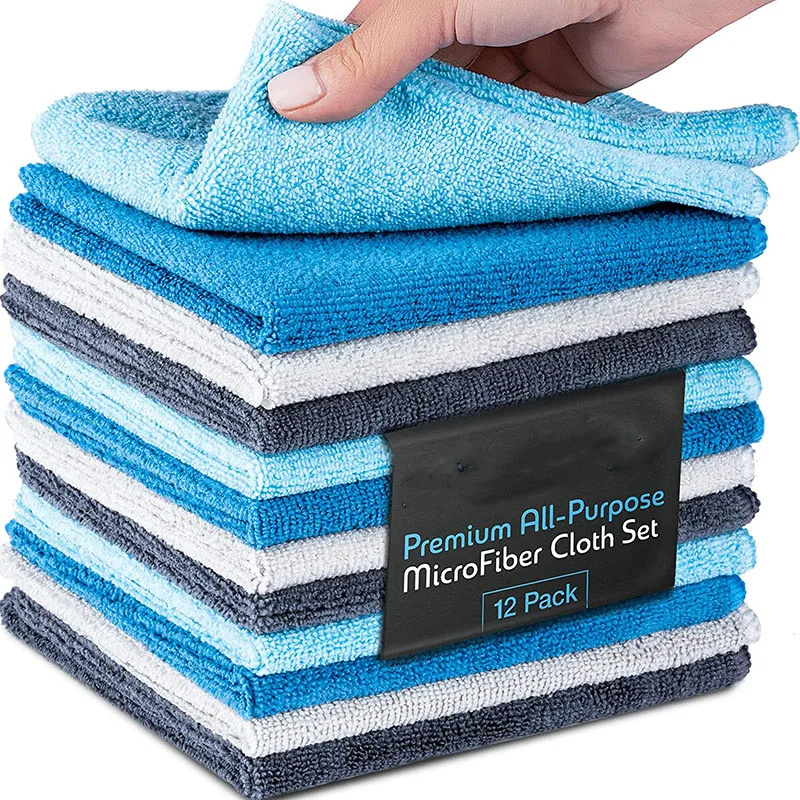 Thick Soft Ultra Absorbent Smart Microfiber Cleaning Rags cloth for dusting window