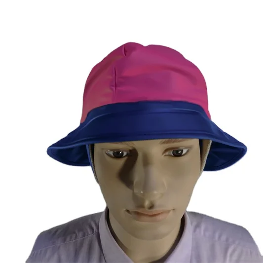 Hot Sale Winter Warm Custom Fisherman hat of Wool lined PU material hat with logo design plain blank bucket hat that