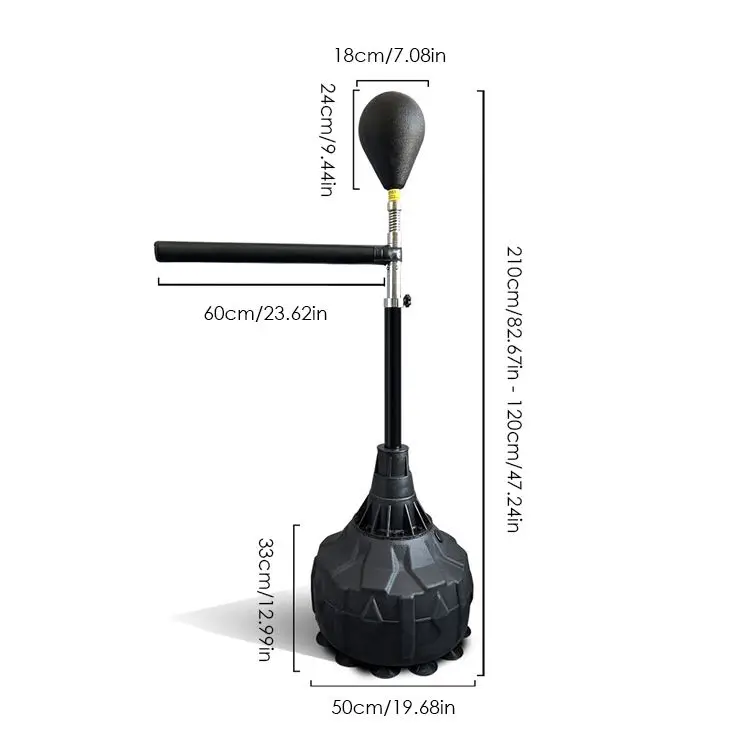 Adult Boxing Sandbag Reaction Target Rotating Vertical Stick Target Home Trainer Sanda Equipment Dodge Flash