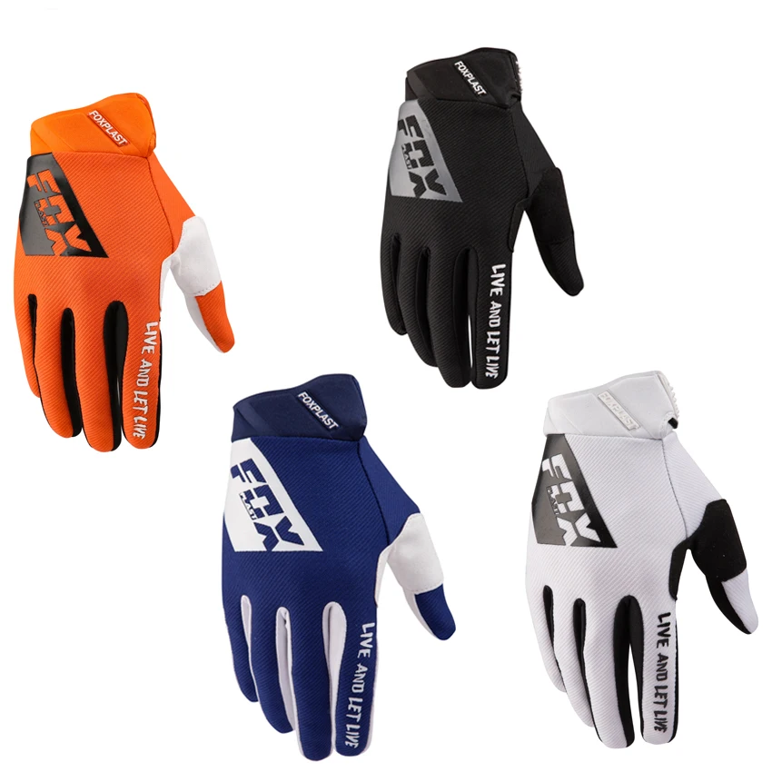 Foxplast New Design Durable Anti-slip Motocross Gloves Mountain Bike Racing Gloves MTB MX Gloves for Outdoor Off-road Sports