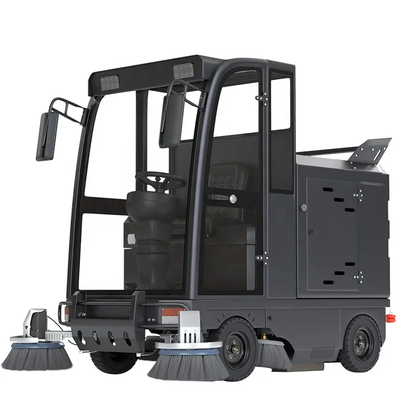 Industrial Electric Cleaning Machine City Park Street Road Warehouse Floor Sweeper Machine