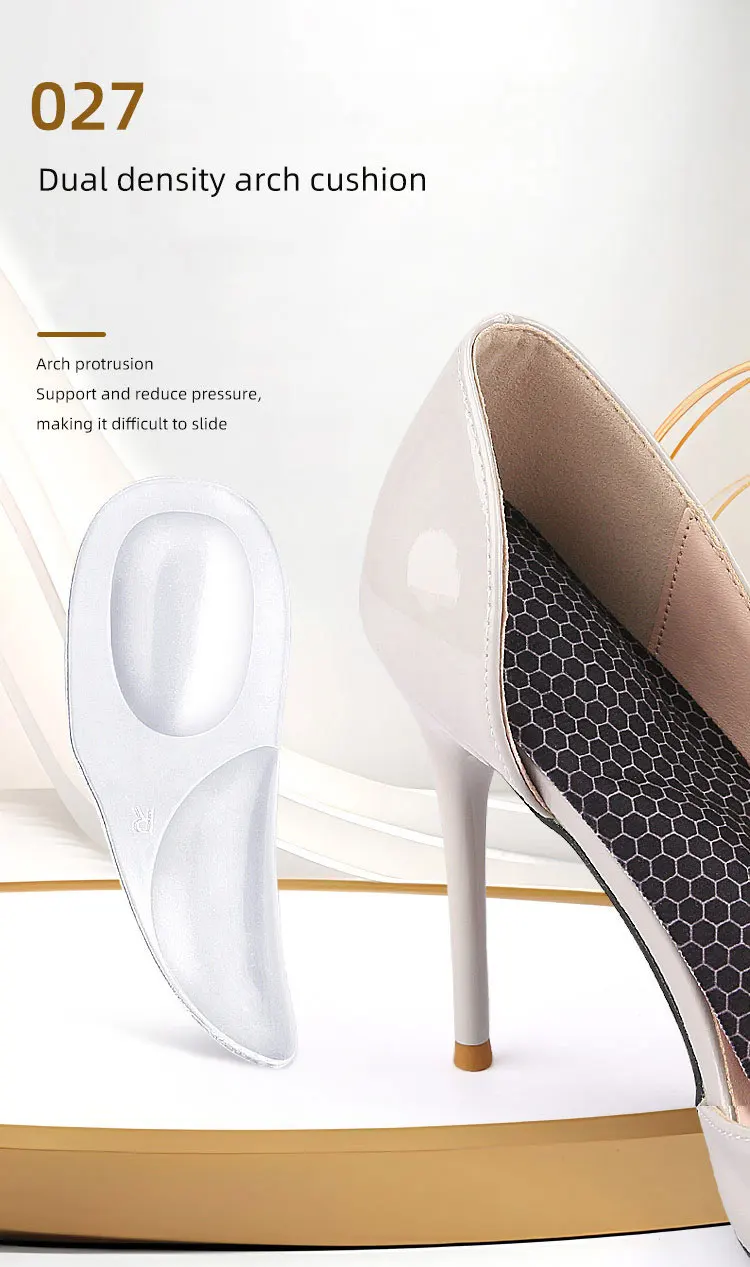 Hot selling gel material can be washed and not easily deformed Rear arch pad for foot