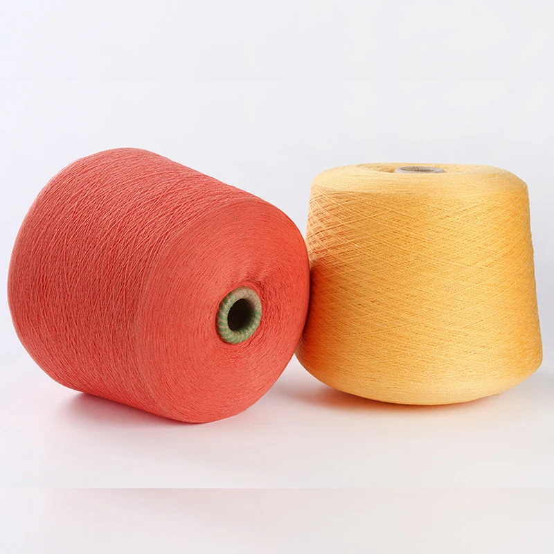 High Elasticity Core Spun Yarn 2/50NM 50%Cotton 28%PBT 22%Nylon Yarn for Sweaters