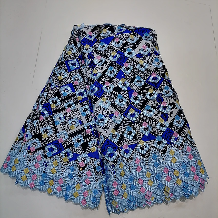 African Wax Lace Fabric 2024 High Quality Nigerian Mesh Lace Fabrics Embroidery French Mesh Net For Wedding Party