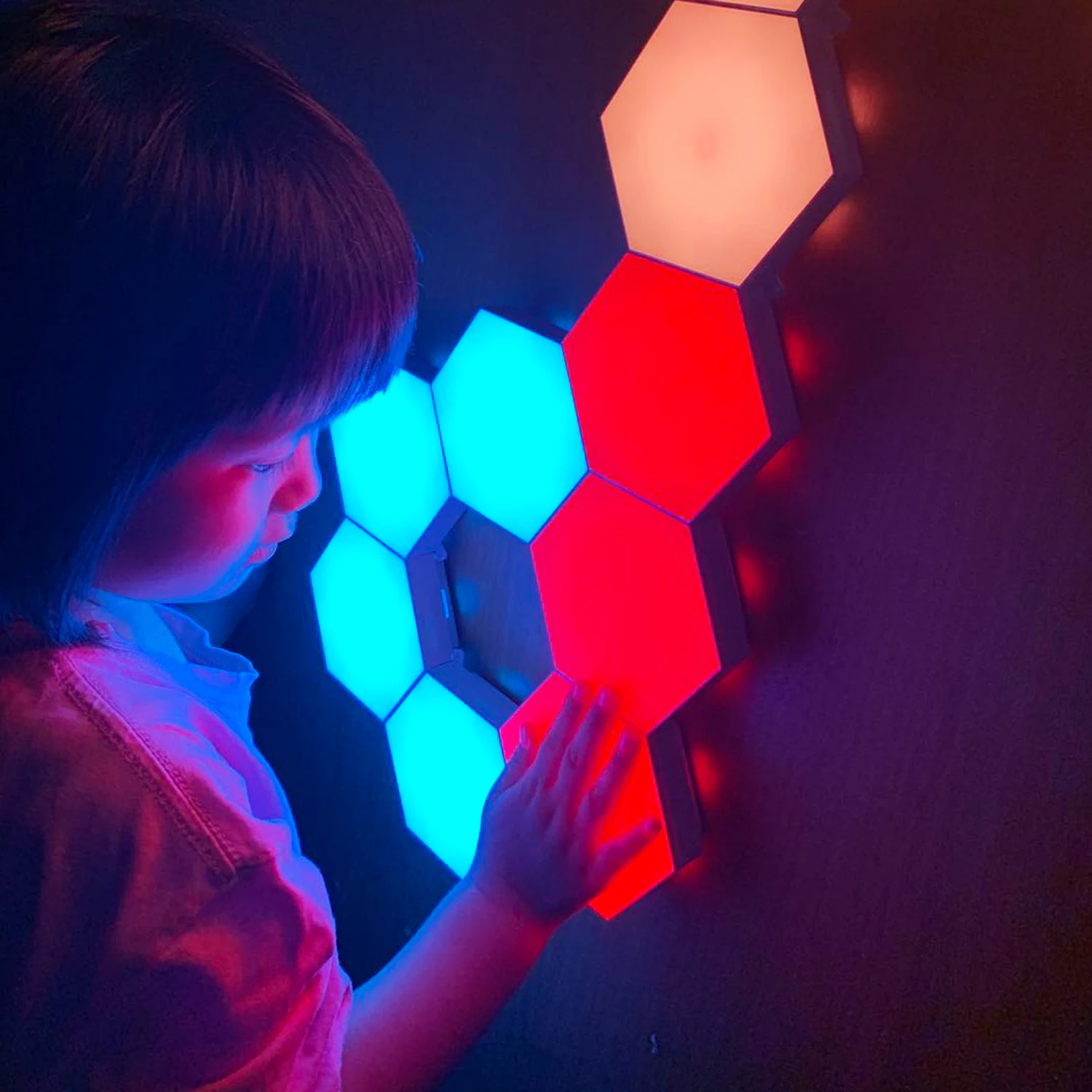  Квантовая Светодиодная лампа RGB «сделай сам» модульное шестигранное чувствительное Сенсорное освещение с дистанционным управлением креативное украшение светодиодный
