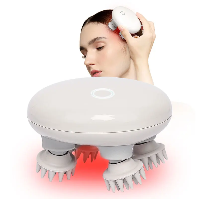 Wholesale Electric Waterproof Hand Finger Massaging Hair Regrowth Massage Brush Head Refreshing Scalp Massager