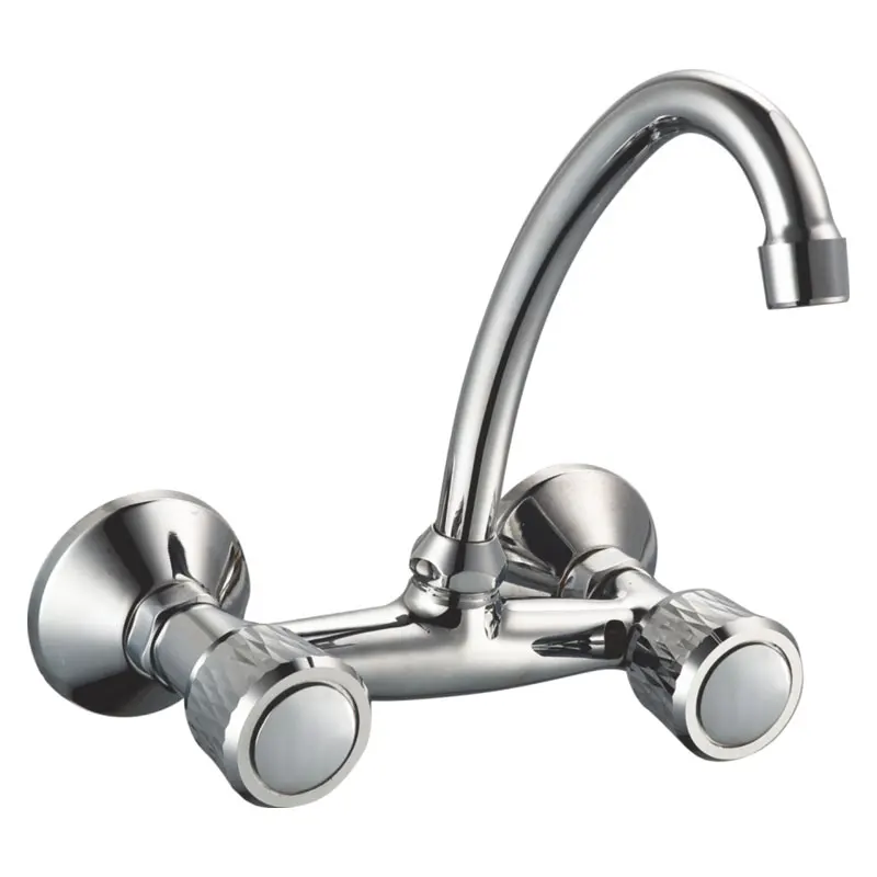 Factory Wholesale Double Handle Brass Cartridge Faucet Bath Shower Mixer Without Distributor