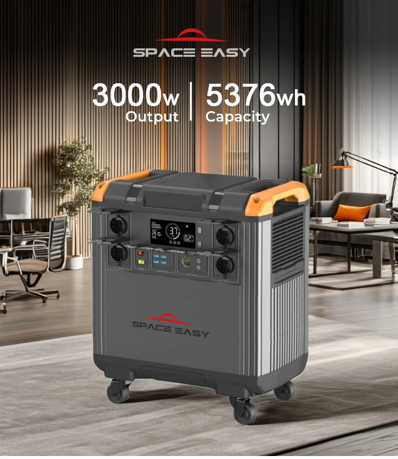 3000W 5370Wh Lithium Battery Super Capacity Solar Charged Generator For Home use 100V 230V 5KWH Portable Power Station