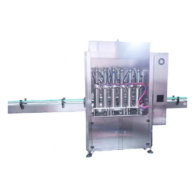 Automatic Liquid Soap Body Lotion Shampoo Paste Honey Gel Sauce Bottle 8 heads Filling Machine Production Line