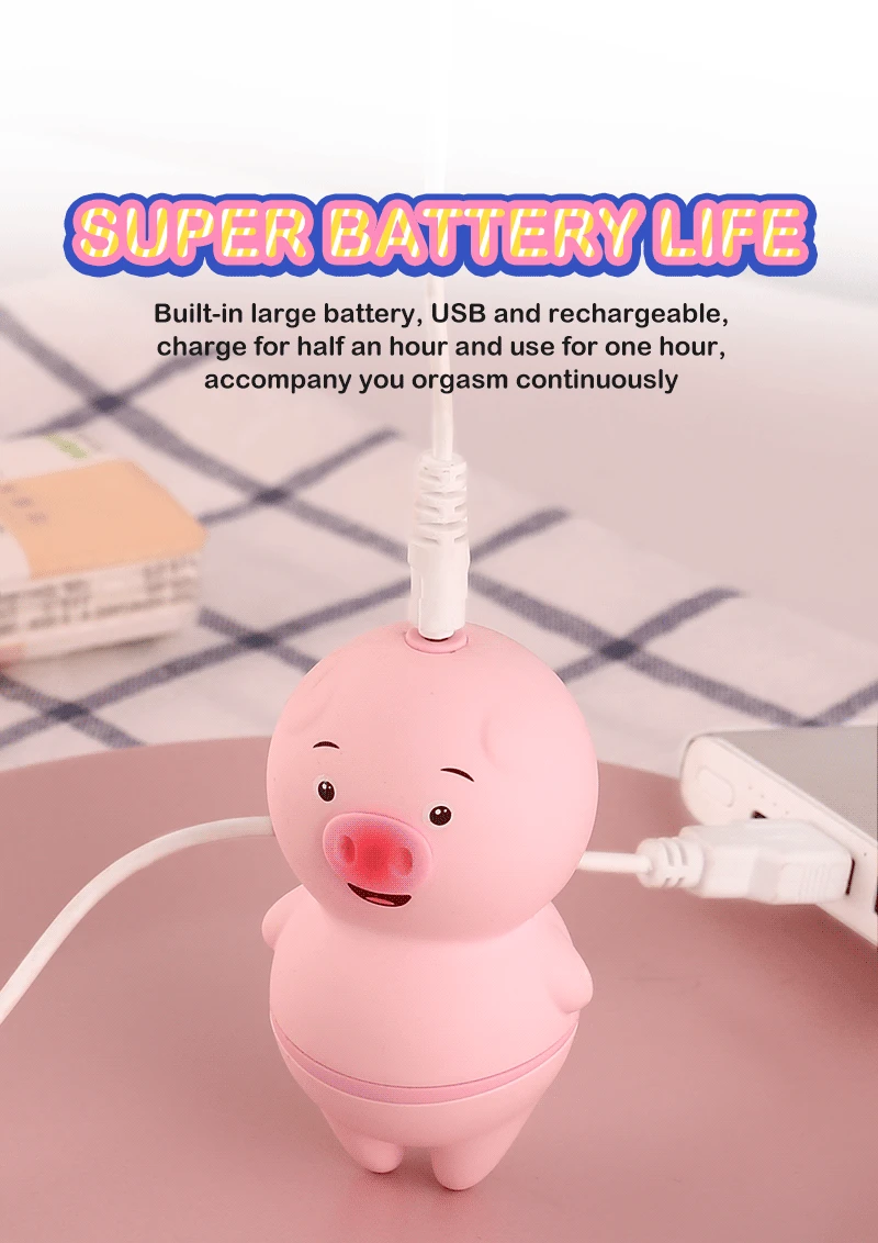 cute pet little pig vibrador consolador para mujer strong vibration mini tongue licking vibrator jump egg sex toys erotic shop