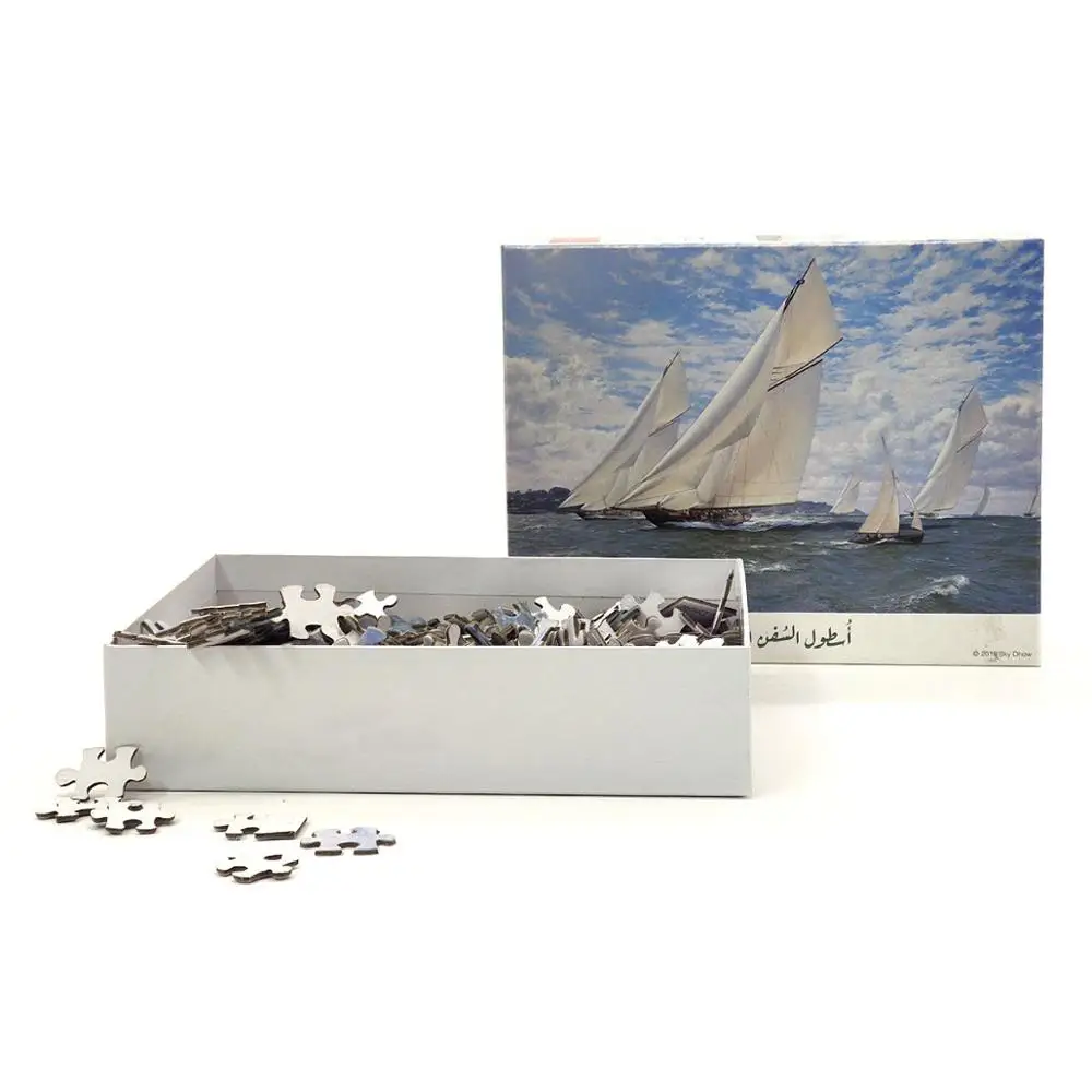 wholesale custom paper board mini adult educational puzzle game 1000 pieces jigsaw puzzle