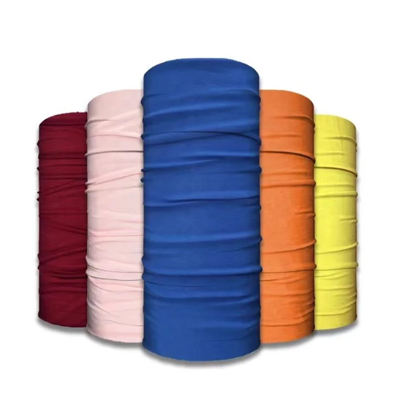 Wholesale Headwear Multifunction Cycling Neck Gaiter Seamless Tube Polyester Custom Bandana Face Scarf