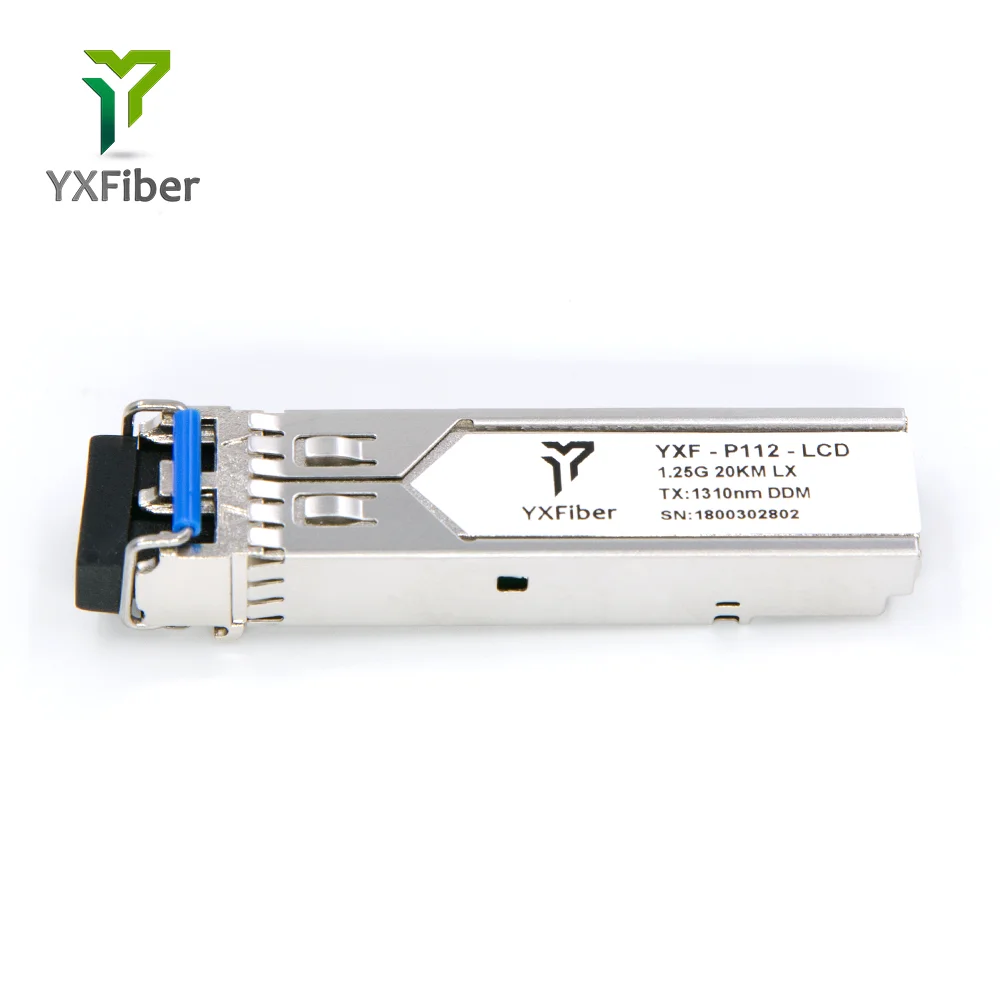SFP 1 25G 1000BX 20 км SMF LC дуплексная Оптическая сеть с