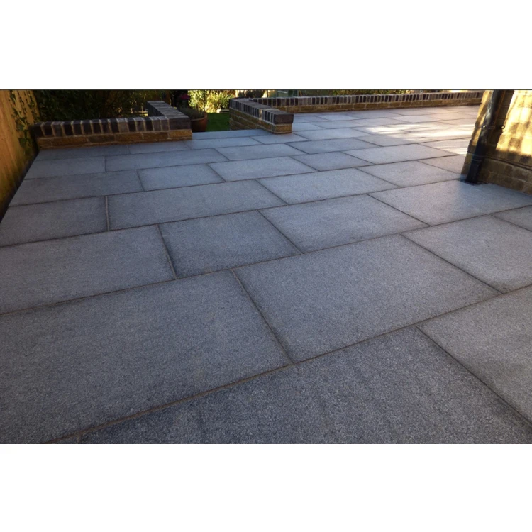 Newstar Outdoor Stone Non Slip Exterior Grey Granite Paver Patio Basalt Granite Stone Paving Slabs