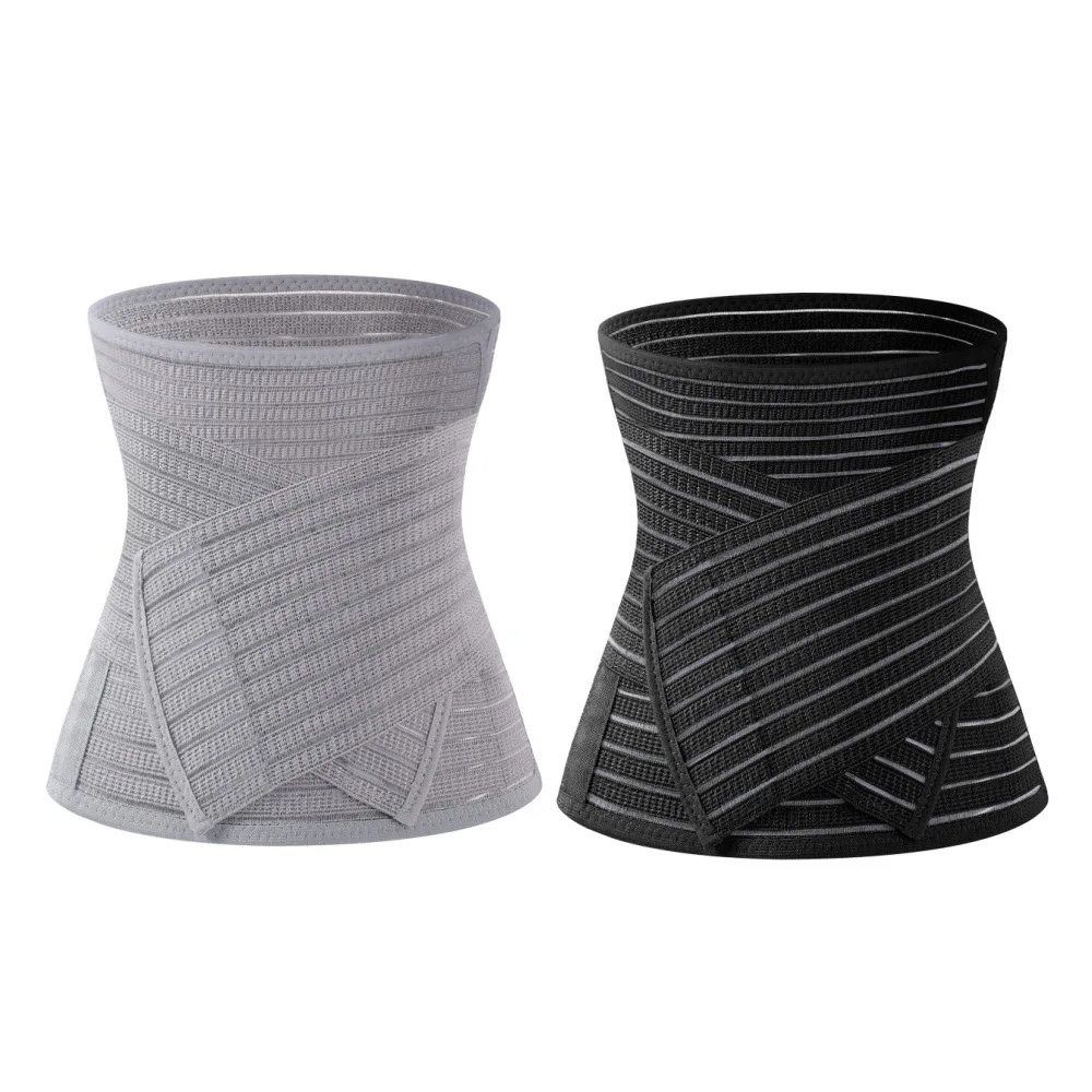 Bamboo charcoal fiber is safe and breathable waist slimming belt  Adjustable size abdomen waist trimmer for women