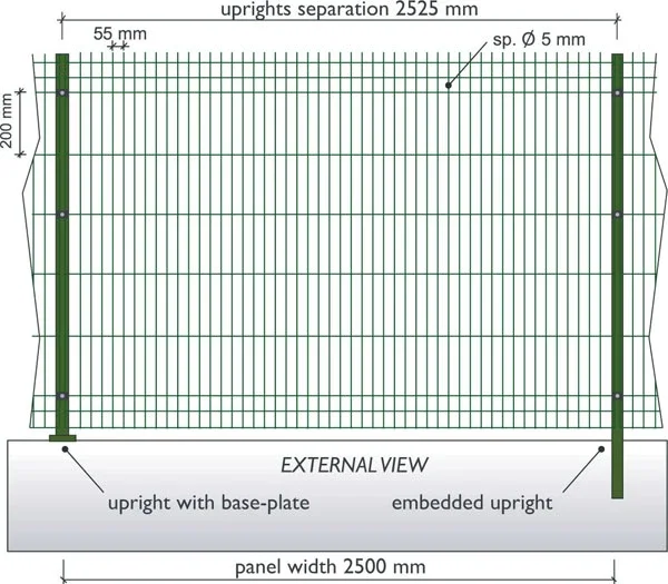 Регулируемый ПВХ покрытием 55x200 мм Высокое качество 3d изогнутая сварная сетка для фермы садовый забор панели продажи