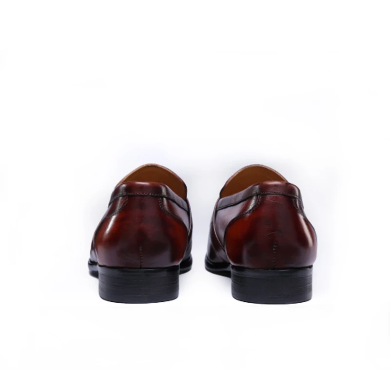 High quality shoes for men leather formal loafers casual italian