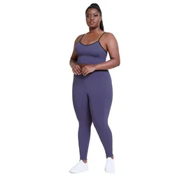 2021 Plus Size Athletic Wear Women Sports Bra Legging Set Yoga Fitness Outfit Clothing L-4XL