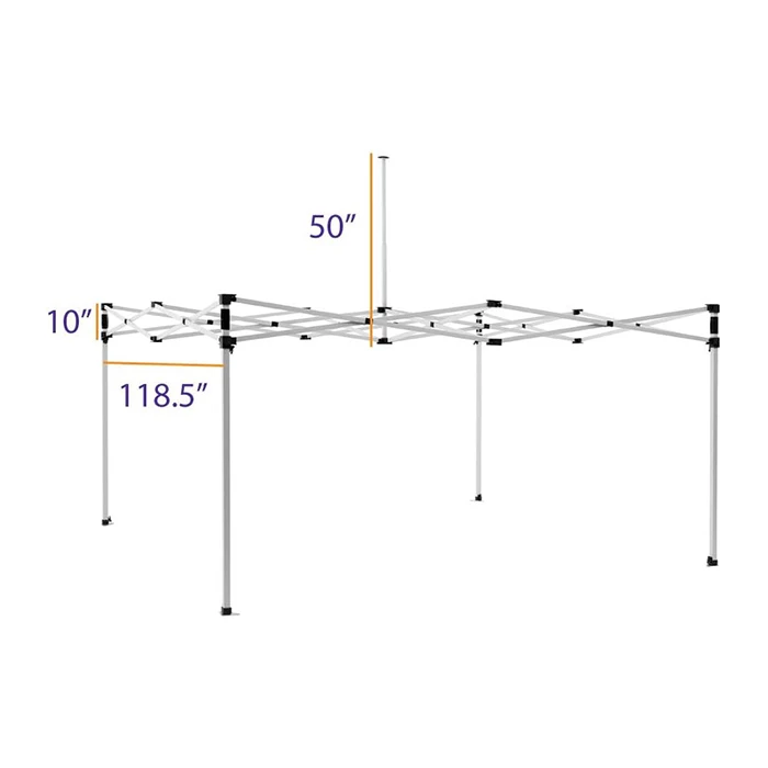 Wholesale Promotion Aluminum Steel Frame Pop Up Store Tent 600D Advertising For Events 10x10 Trade Show Display Tent