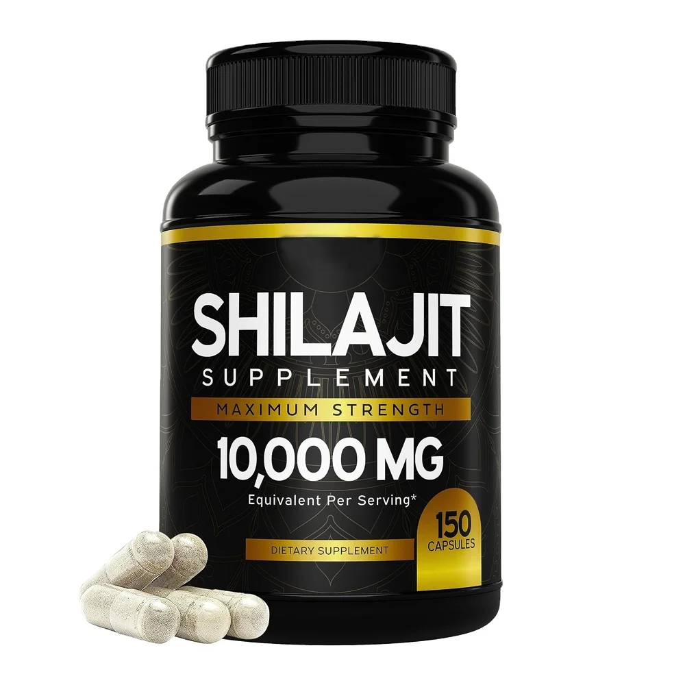 Shilajit Supplement 10,000mg 150 Capsules of Authentic Shilajit Extract per Serving High in Trace Minerals No Fillers Non-GMO