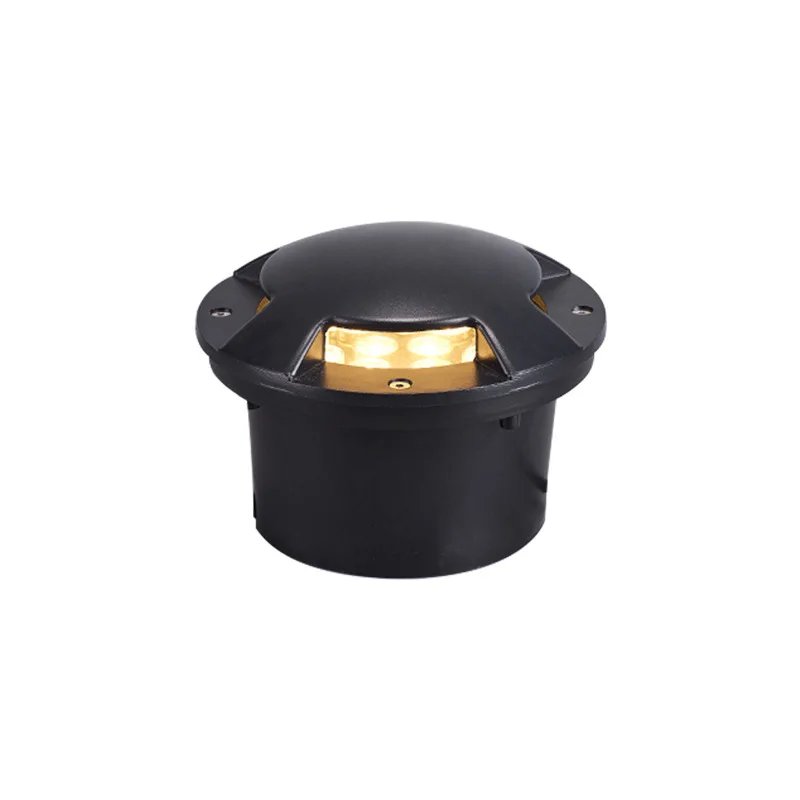 Four Side LED Buried Lamps Waterproof Underground Light 3000K 6W Inground Floor Deck Garden Yard Lighting