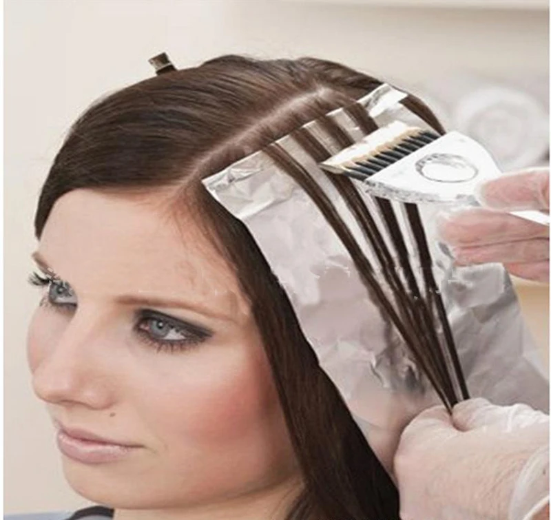 Embossed logo printed 15 Micron Alu Aluminum Foil Rolls For Highlighting and Coloring