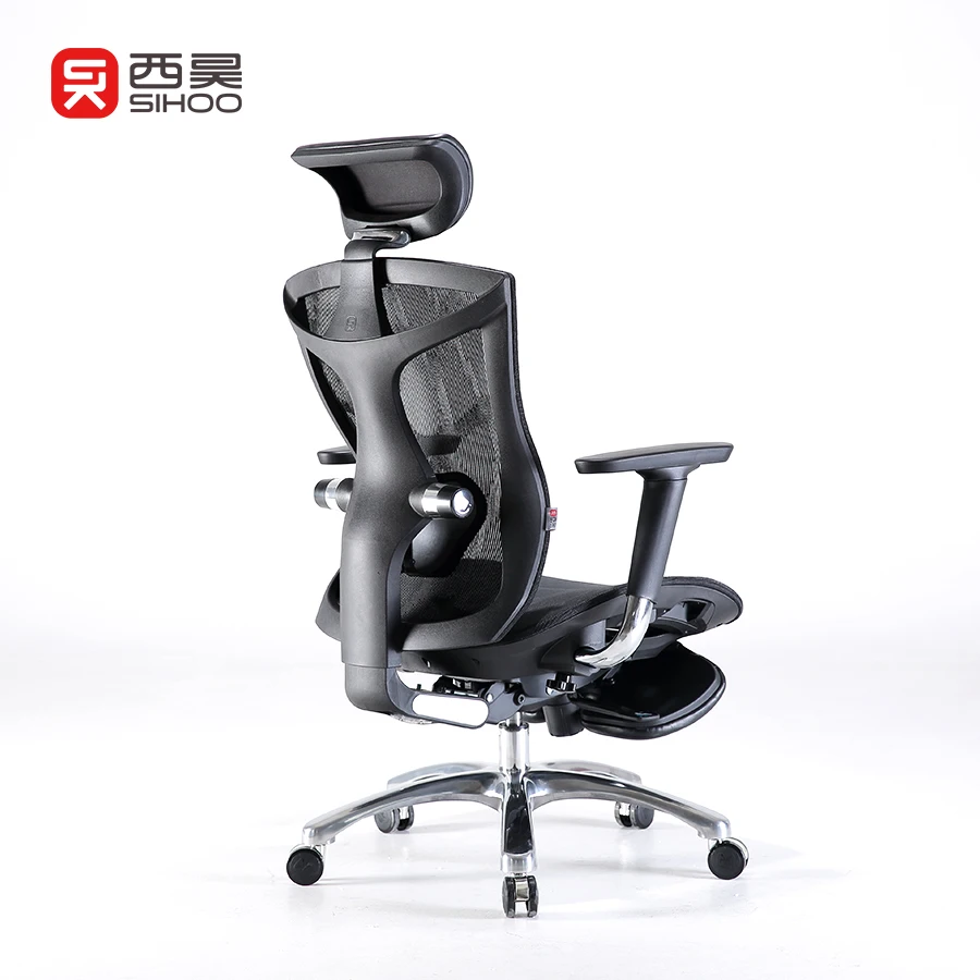 Сетчатый эргономичный стул с рисунком дракона, поворотное офисное кресло с 4D функциональным подлокотником, сетчатый стул с подставкой для ног