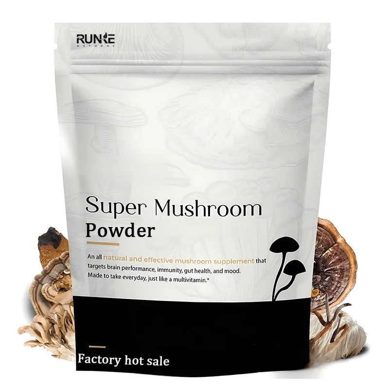 Factory supply Organic Supplement Superfood Bulk 6 in 1 Mushroom Mix Powder Mushroom Blend Powder Mushroom Powder
