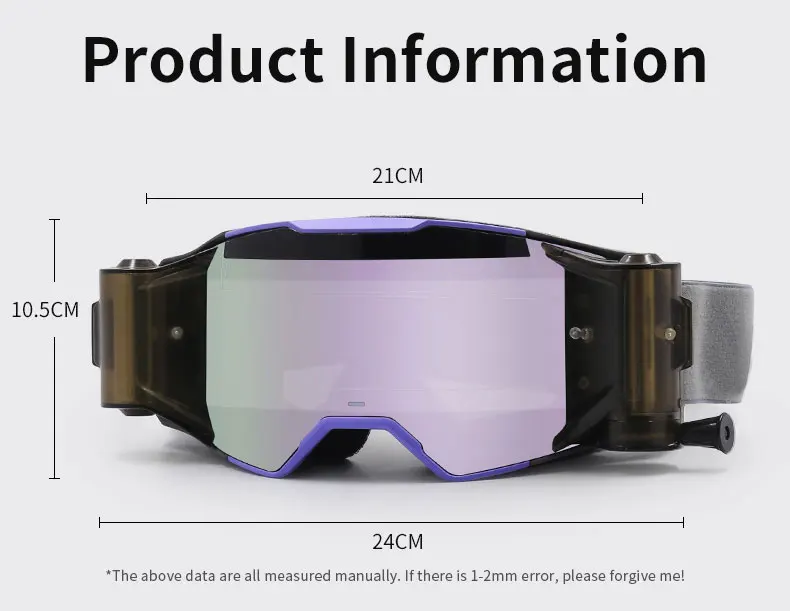 Customization outdoor UV400 fashion dirt bike motocross goggles anti fog custom motorcycle goggles