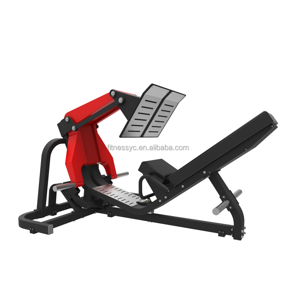 Hot Selling Steel Plate Loaded 45 Degree Angled Leg Press Gym Fitness Equipment for Body Building YC-810