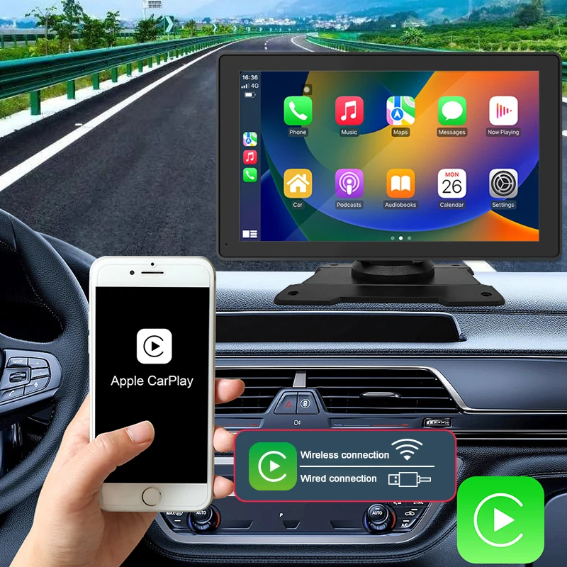 Car Mp5 Player 2.5D Touch Screen Car Radio Dvd Player Universal Navigation Portable Wireless Carplay