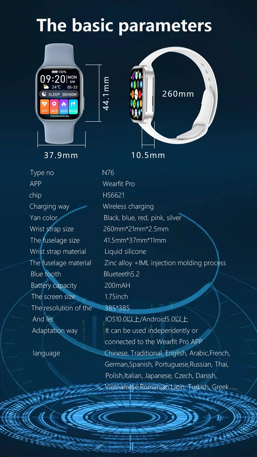 T500 + MAX pro smartwatch Watch7 женские беспроводной зарядки 3D динамические циферблат водонепроницаемый музыка Smart