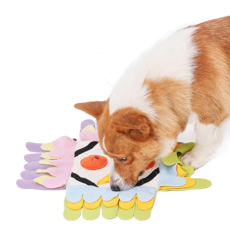 Wholesale New Product Owl Durable Polar Fleece Interactive Dog Smart Toy Pet Dog Snuffle Training Mat