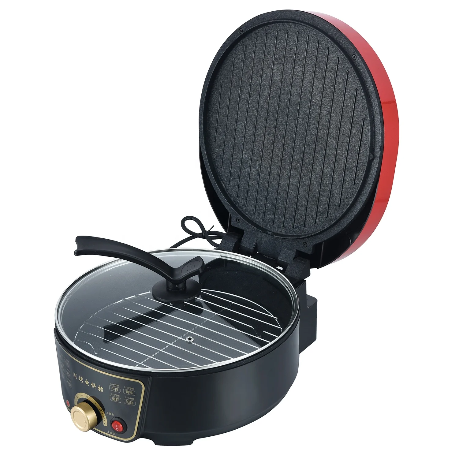 all-in-one pot frying pan electric baking pan Instant heat and smokeless High quality smokeless electric cooker
