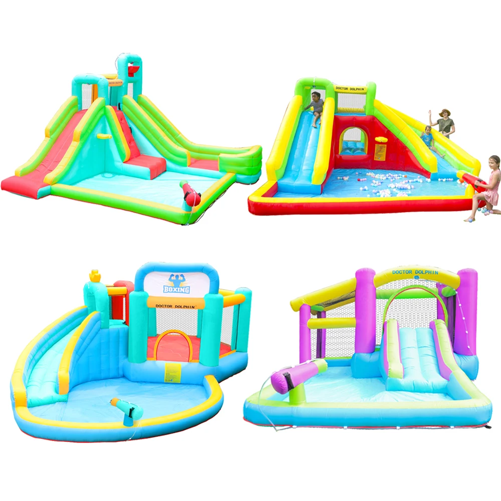 Doctor Dolphin new design kids water slide bouncy castles commercial bounce house bouncing castles inflatable Jumping castle