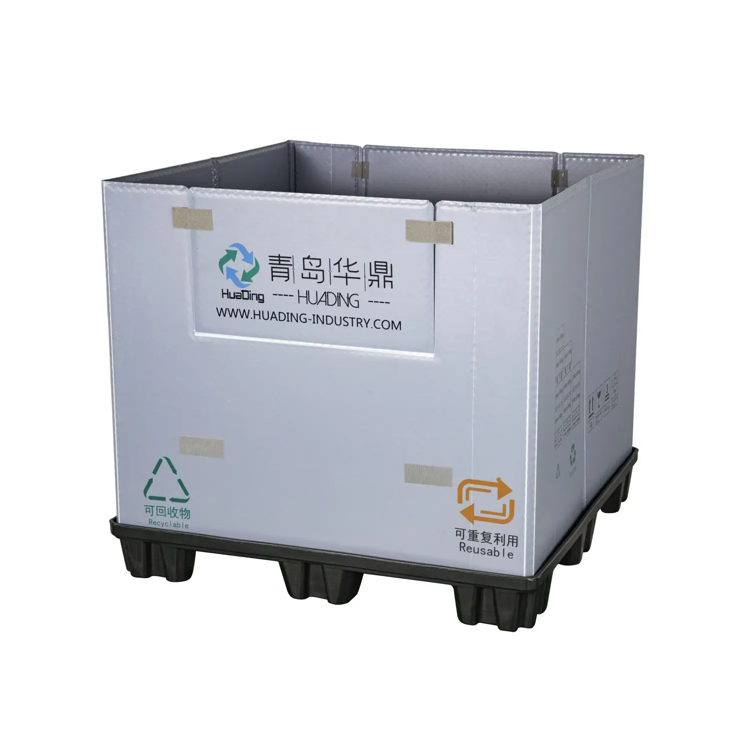 HUADING Recyclable Vacuum Automotive Parts Packaging Solutions Forming Collapsible Transport Container of Cars