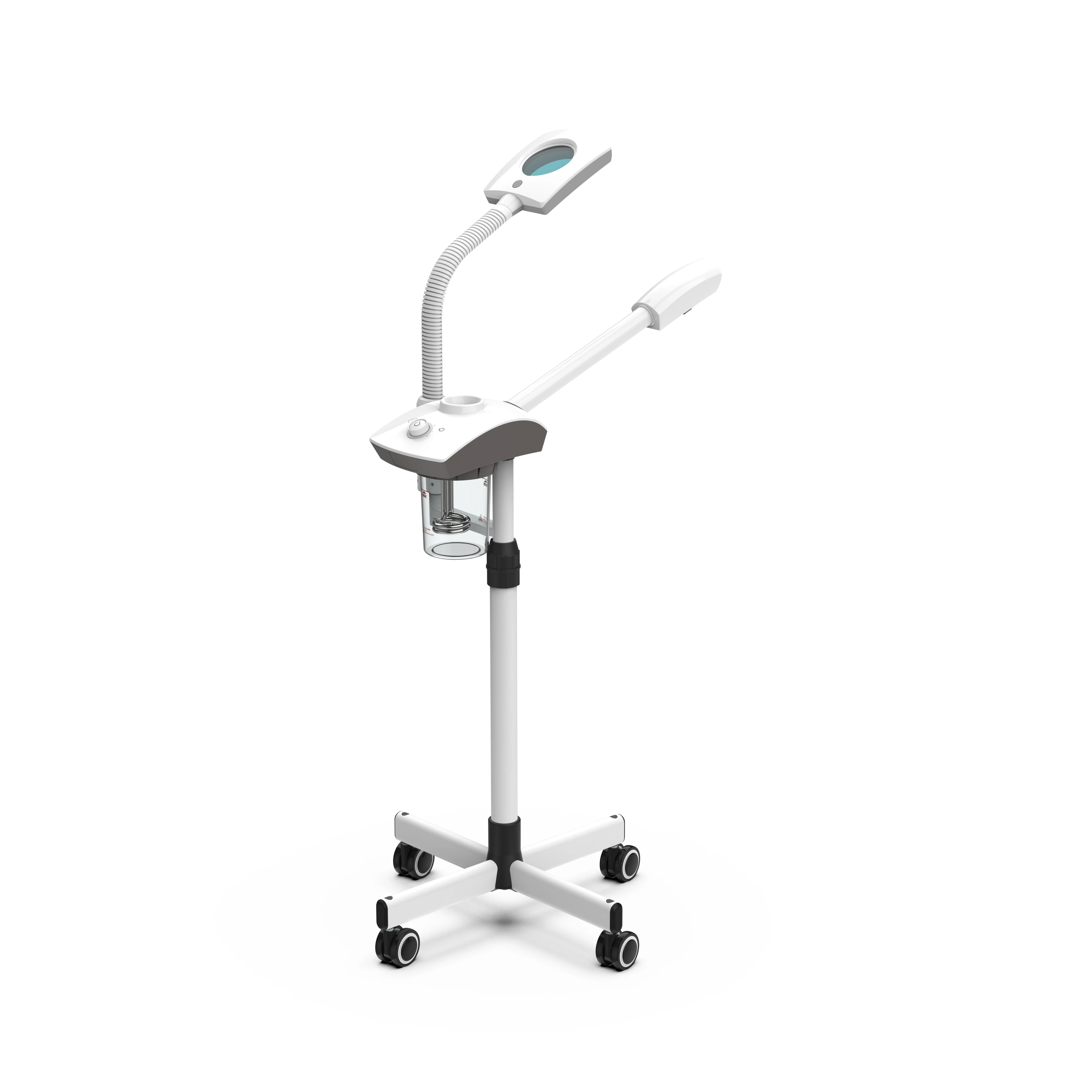 2-IN-1 Beauty Instrument Face Professional Facial Steamer Electric Luxury White ODM Nano Ionic Electrical JY-201A KINGWIN CN;GUA