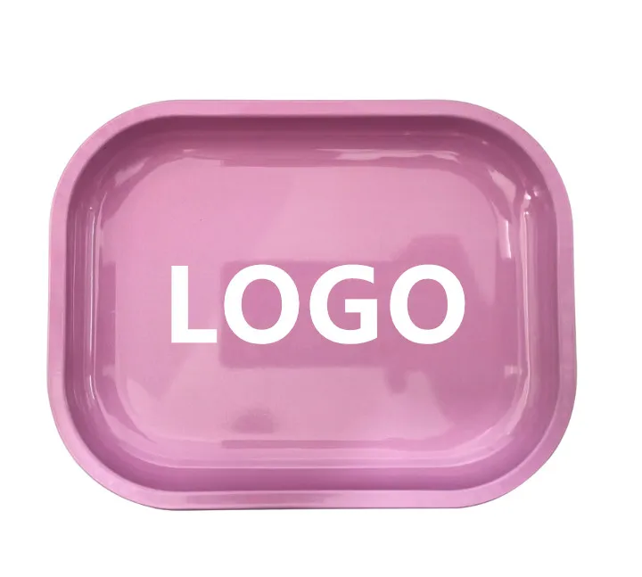 
Custom Logo Metal Herb Rolling Tray Multiple Colour Various Patterns Tinplate Tray 
