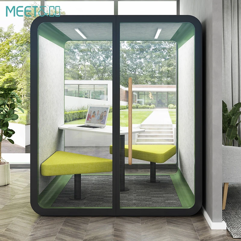Modern Modular Large Prefab Office Acoustic Cabin Private Soundproof Office Meeting Pod Indoor