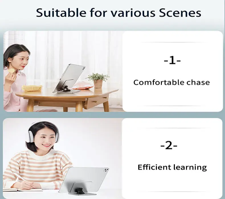 High Quality Adjustable Tablet PC Stands Holder Desktop Aluminum Tablet Dock Cradle Compatible with iPad.jpg