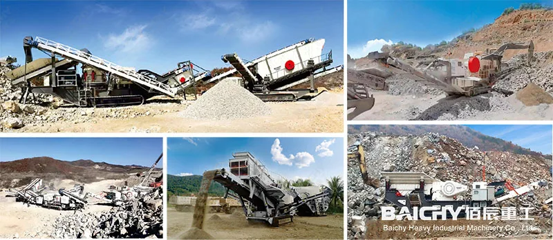 60-100tph Mobile crushing plant Jaw &          Cone Crusher Stone Crushing Line For Limestone Granite Gypsum Basalt Quartzite Iron Ore