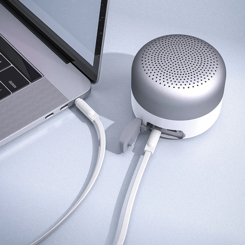 
HOCO UPA16 Jack 3.5mm AUX Audio Anti-winding Flat Cable TPE 1m 2m Wire Headphone Cable for Phone Car Headset 