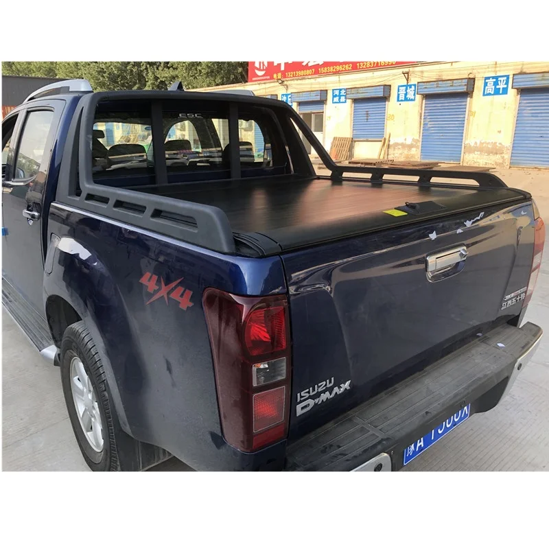 Wholesale aluminum automatic pickup retractable rollup tonneau covers isuzu dmax