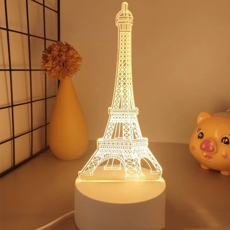 Мультфильм 3D светодиодный акриловый ночник куломи свет для детей леди Апаресида церковного украшения подарок веры светодиодные настольные лампы