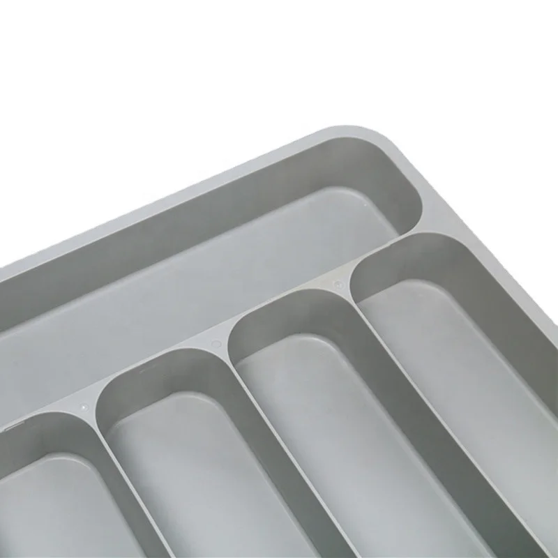 Expandable plastic dividers stackable organizer tray for kitchen drawers in bulk