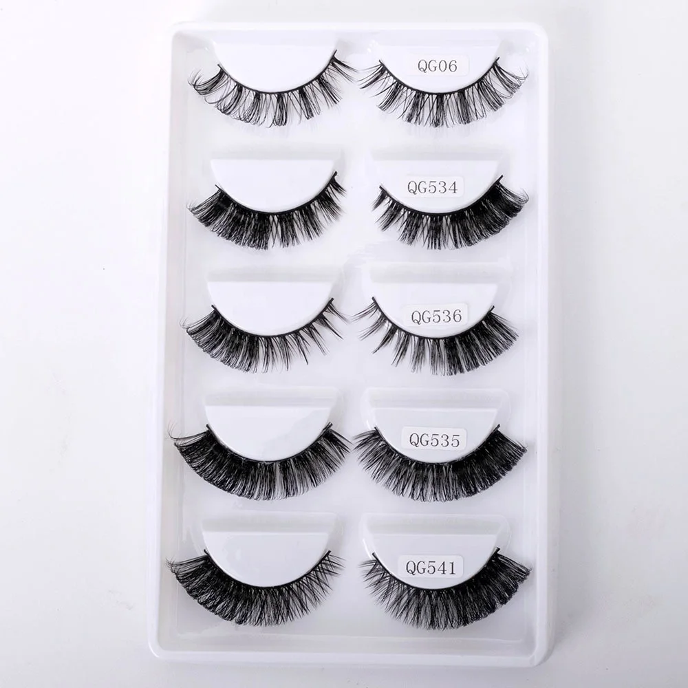 Wispy butterfly lashes silk lashes Winged faux mink 10mm c d curl Full strip eyelashes Russian strip lashes