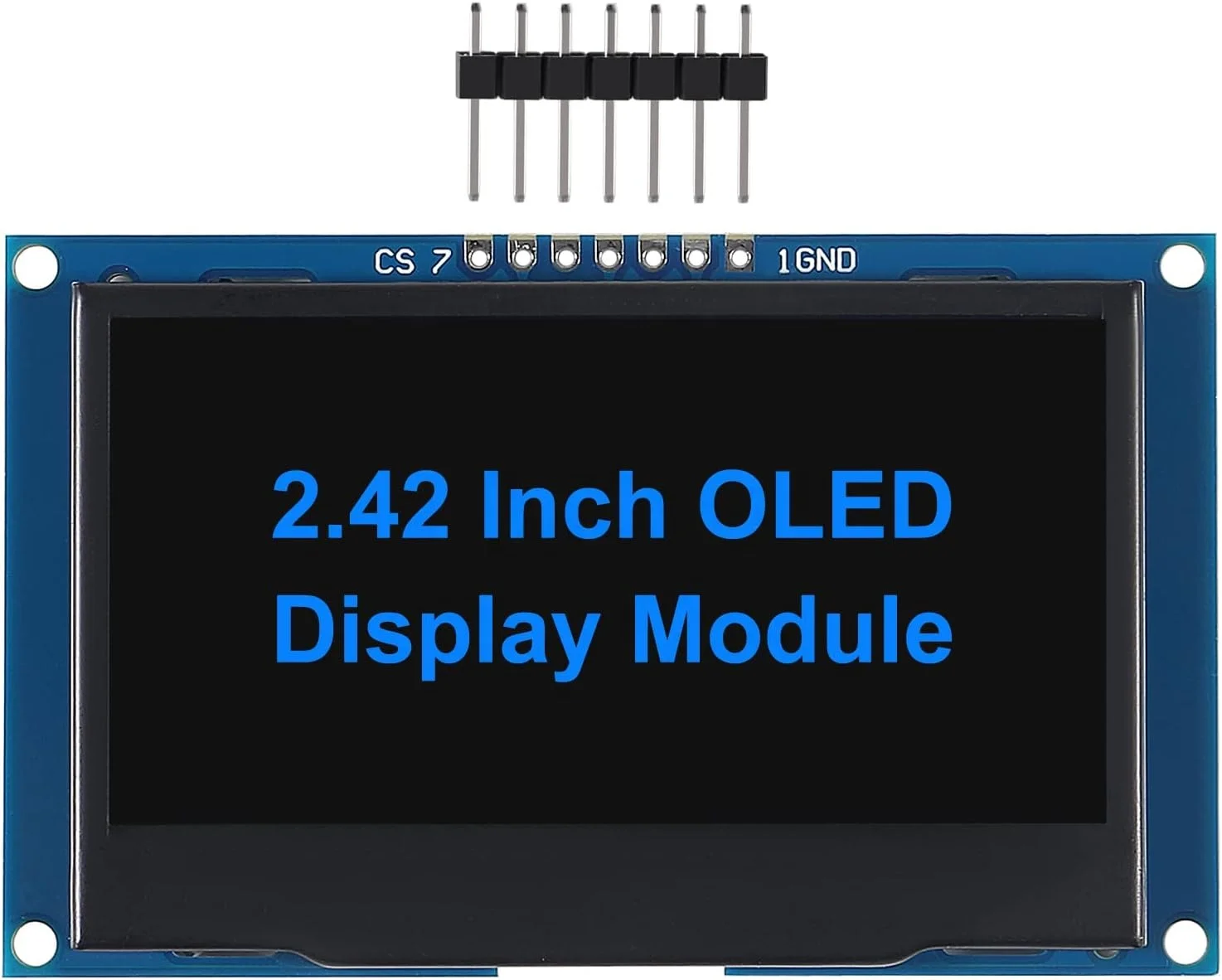 2.42 inch 128x64 OLED LCD Display Module 7 Pin SPI I2C Serial Interface for Arduino UNO R3 DIY Electronic Blue Light