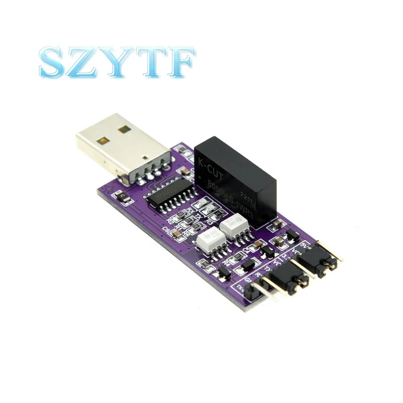 Optically isolated USB to serial port 5V3.3V2.5V1.8V optically isolated USB to TTL serial port CH340 UART