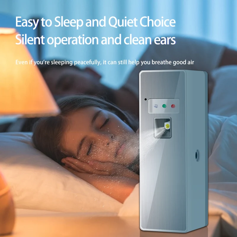 Toilet automatic wall mounted LED LCD AA Battery Operated aerosol Perfume air freshener dispenser