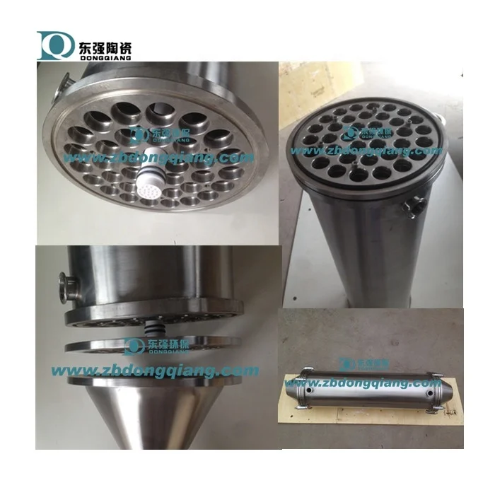 Ceramic Membrane Module With SS Housing and Cross Flow Filtration Membrane Ceramic Membrane Filter